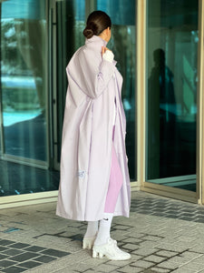 LILAC OVERSIZED SIDE-LOGO COAT