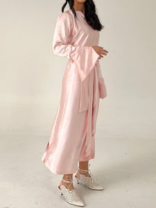 Rose Silk Caftan