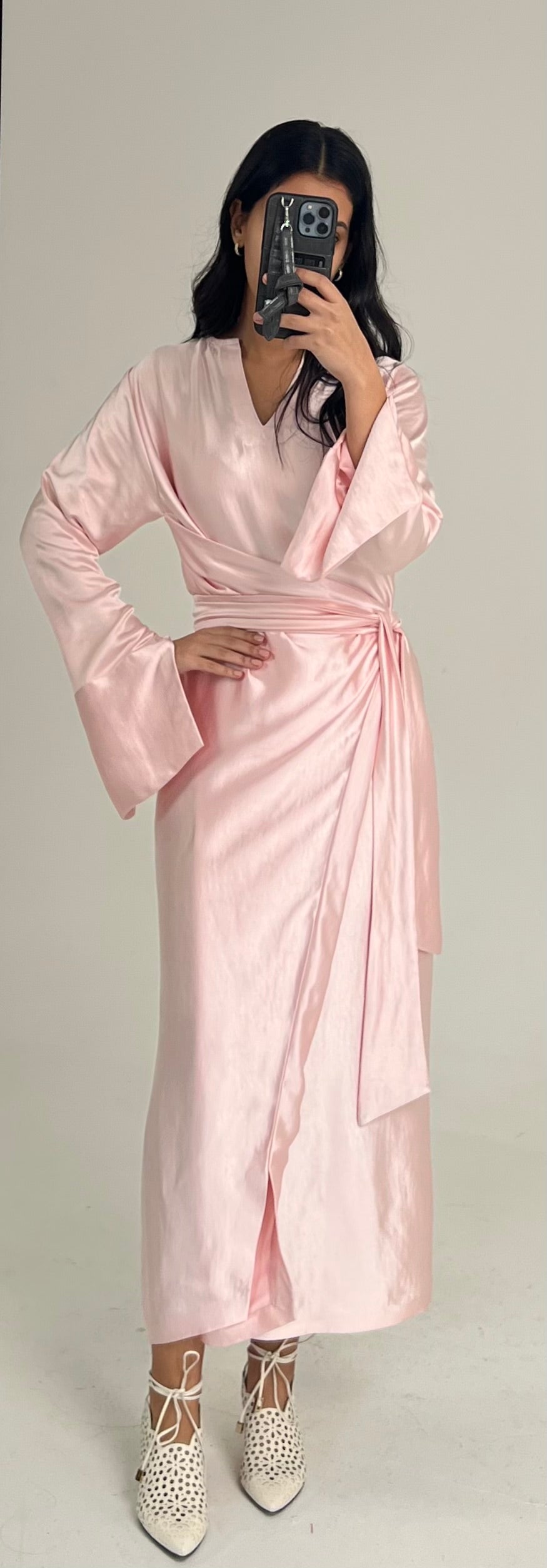 Rose Silk Caftan