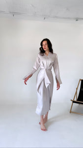 SAND GOLD Silk Caftan