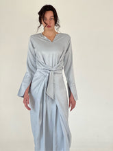 SILVER Silk Caftan