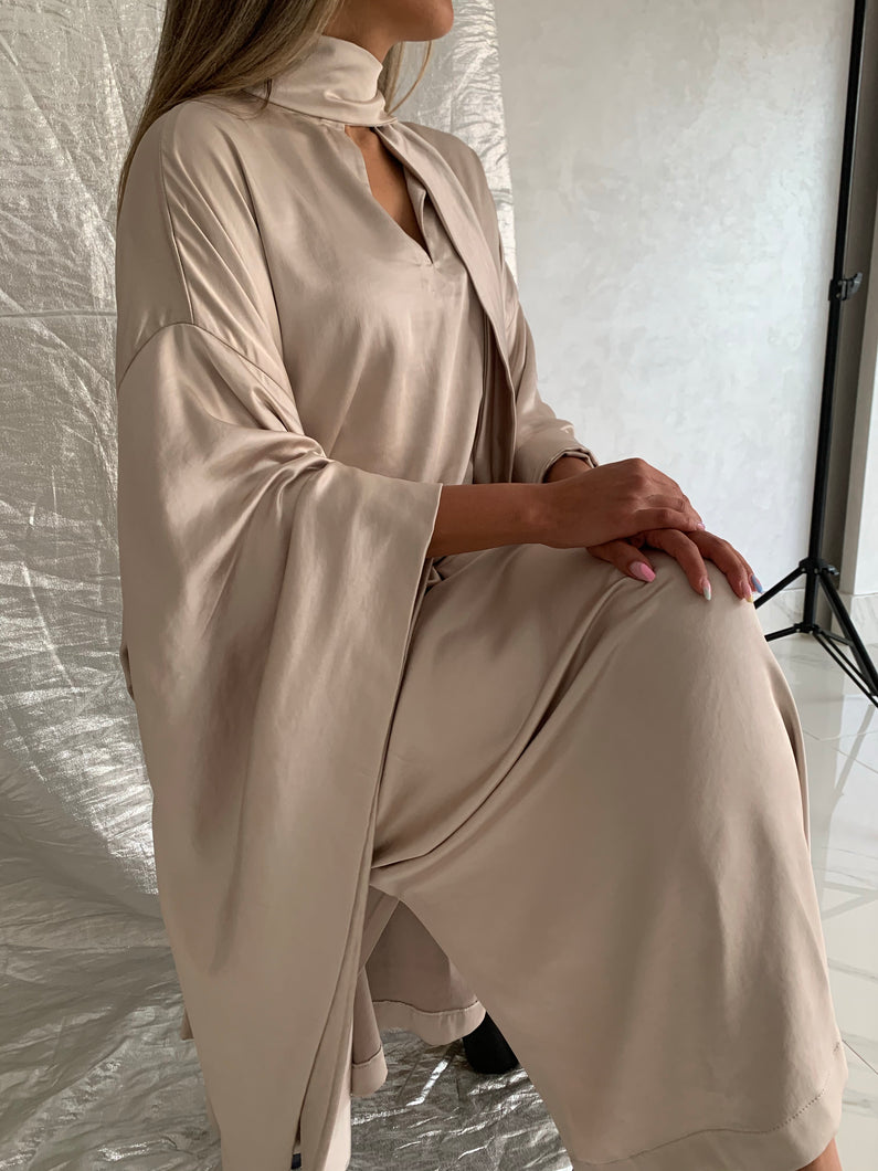 Mocha Silk Caftan