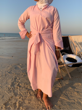 PINK WRAP DRESS