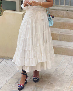 WHITE WAVES SKIRT