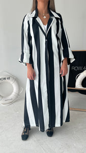 BLACK OPEN DRESS-SHIRT