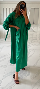 Green Silk Caftan
