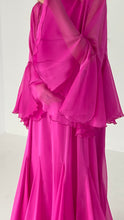 Fuchsia Chiffon Caftan