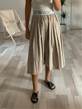 BEIGE LOGO SKIRT/SHORT