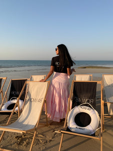 PINK WAVES SKIRT