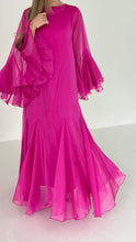 Fuchsia Chiffon Caftan