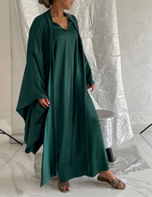 Emerald Green Silk Caftan