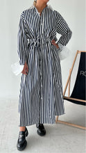 NAVY/WHITE STRIPED DRESS