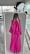 Fuchsia Chiffon Caftan