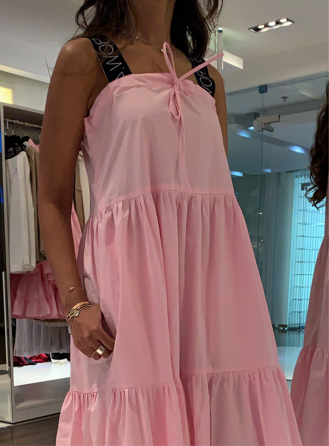 PINK LOGO DRESS