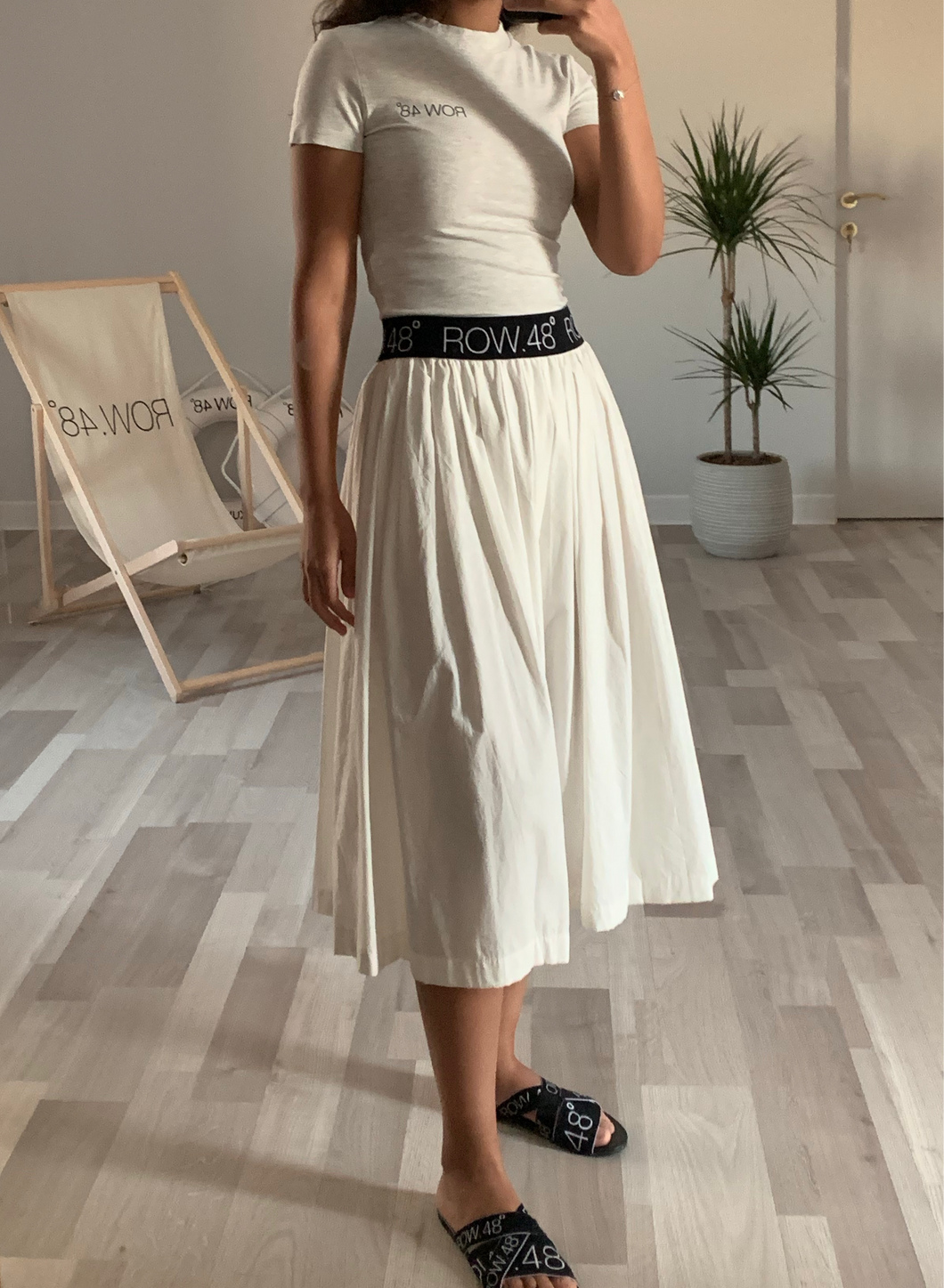 OFF-WHITE LOGO SKIRT/SHORT