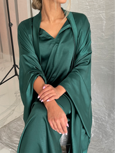 Emerald Green Silk Caftan