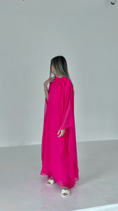 Pink Chiffon Caftan