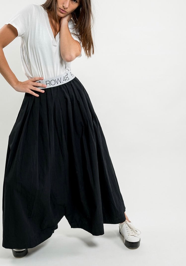 Black LOGO SKIRT/PANTS