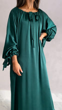 Royal Green Silk Caftan