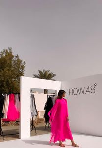 Pink Chiffon Caftan