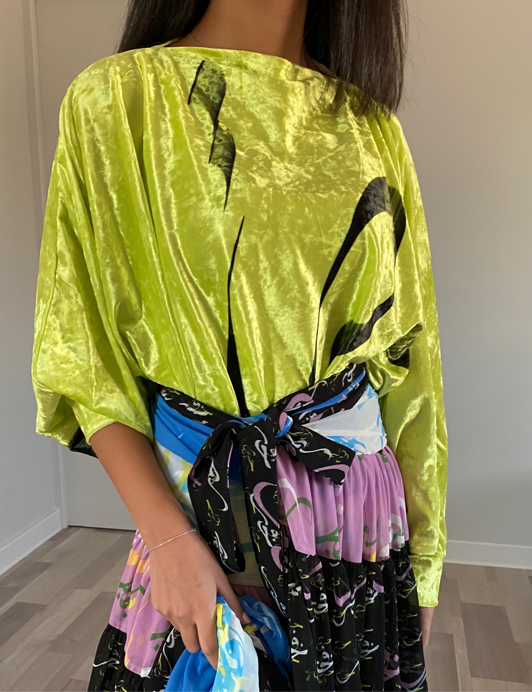 KJ x ROW Empowering Women Neon Top
