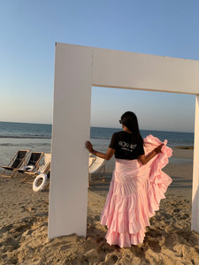 PINK WAVES SKIRT
