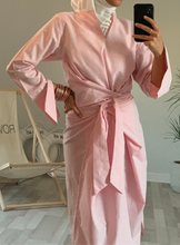 PINK WRAP DRESS