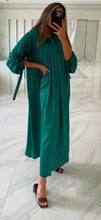 Royal Green Silk Caftan